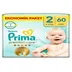 پوشک بچه پریما چسبی مدل Premium Care سایز 2 بسته 60 عددی (اصل)